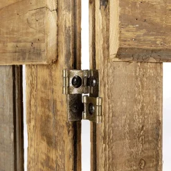 Outlet DecoWoerner Holz Lattenzaun Paravent 120x150 Cm Naturholz