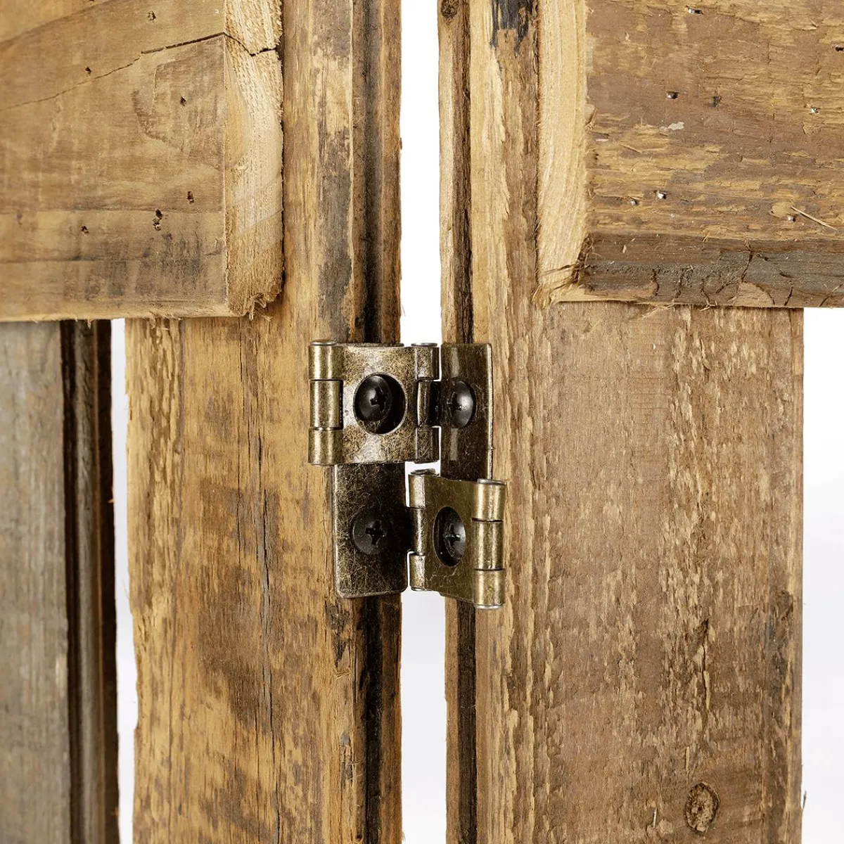Outlet DecoWoerner Holz Lattenzaun Paravent 120x150 Cm Naturholz