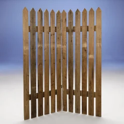 Outlet DecoWoerner Holz Lattenzaun Paravent 120x150 Cm Naturholz