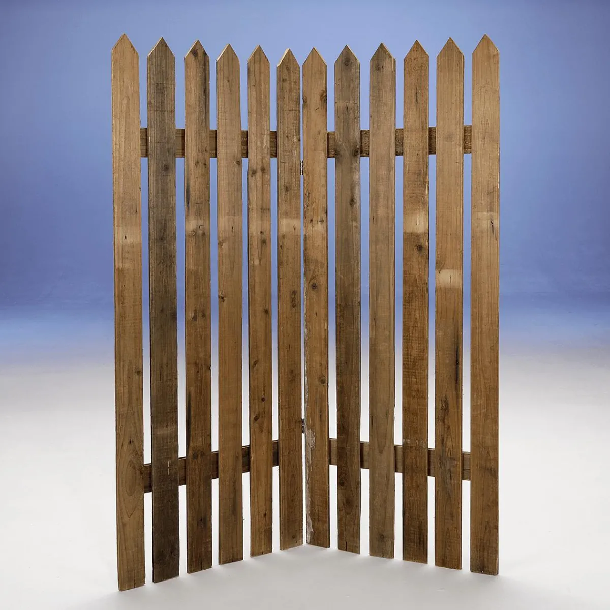 Outlet DecoWoerner Holz Lattenzaun Paravent 120x150 Cm Naturholz