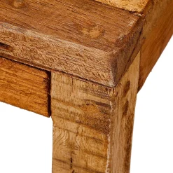Online DecoWoerner Holz-Beistell-Tische Säulen-Set 60, 75, 90 Cm braun