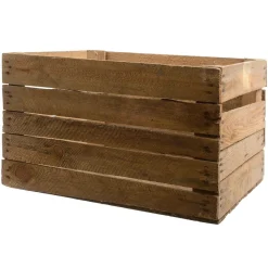 Clearance DecoWoerner Holzkiste Vintage 50 Cm Lang braun