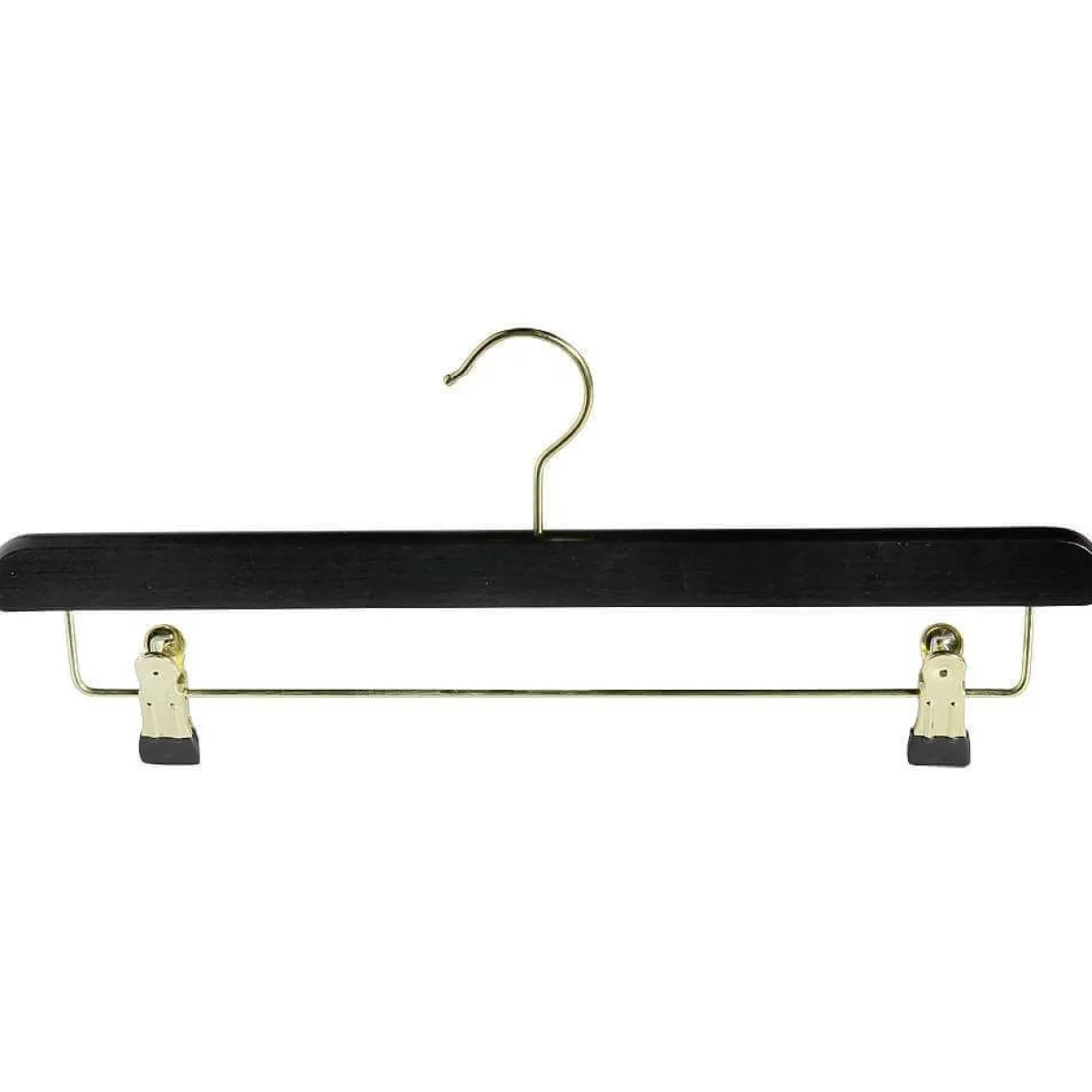 DecoWoerner Holz-Klammerbügel, /messing 40 Cm schwarz
