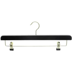 DecoWoerner Holz-Klammerbügel, /messing 40 Cm schwarz