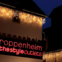 Best DecoWoerner Icicle-Light Lichterkette 300 X 100cm IP44 Weiß