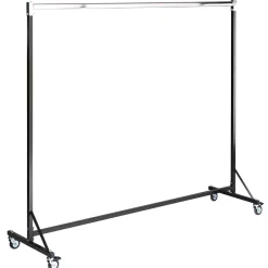 Outlet DecoWoerner Industrie-Rollständer, Fixe Höhe 161 Cm schwarz