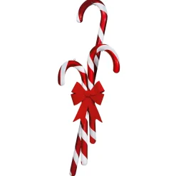 Best DecoWoerner Jumbo Candy Cane, Zuckerstange, 120 Cm rot