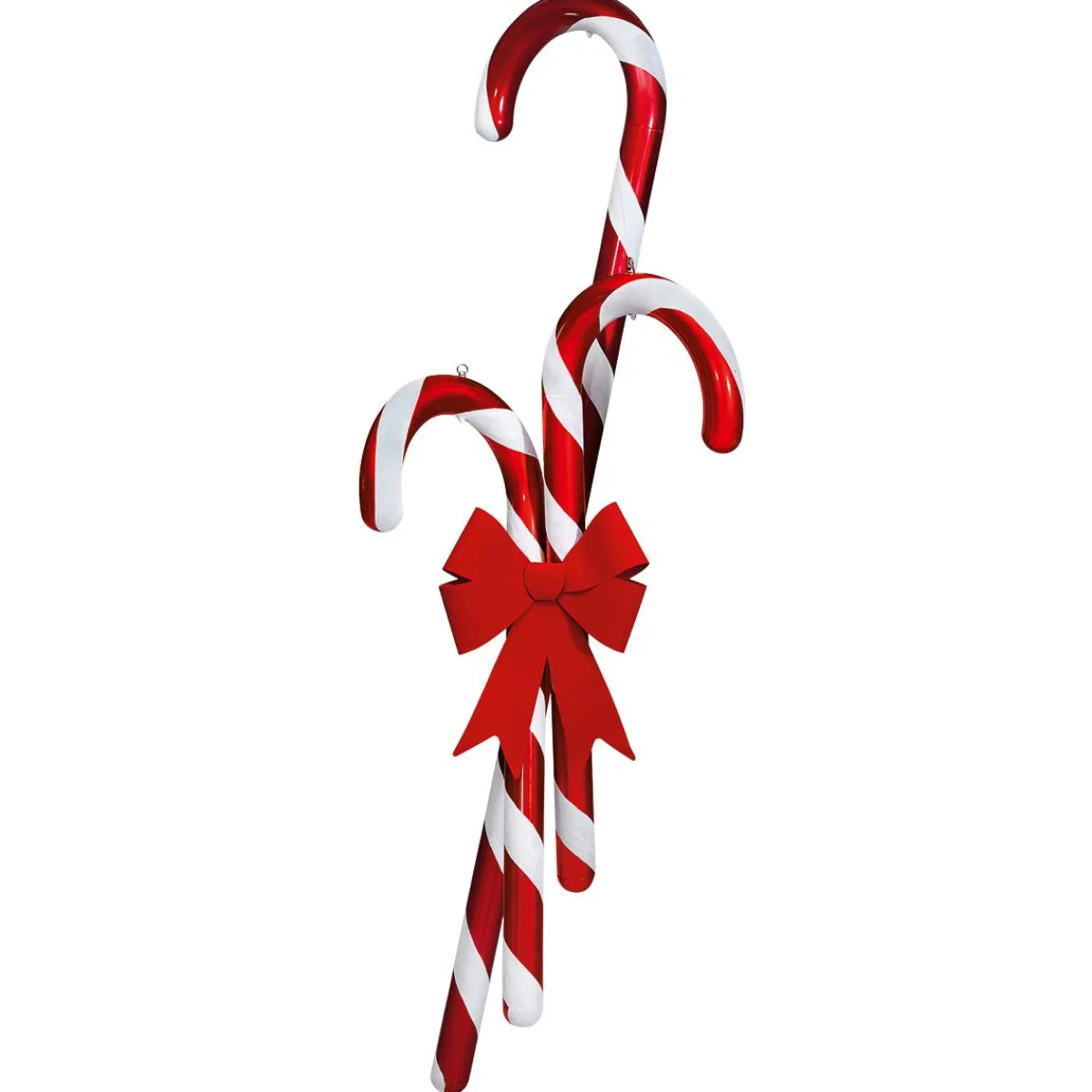 Best DecoWoerner Jumbo Candy Cane, Zuckerstange, 120 Cm rot