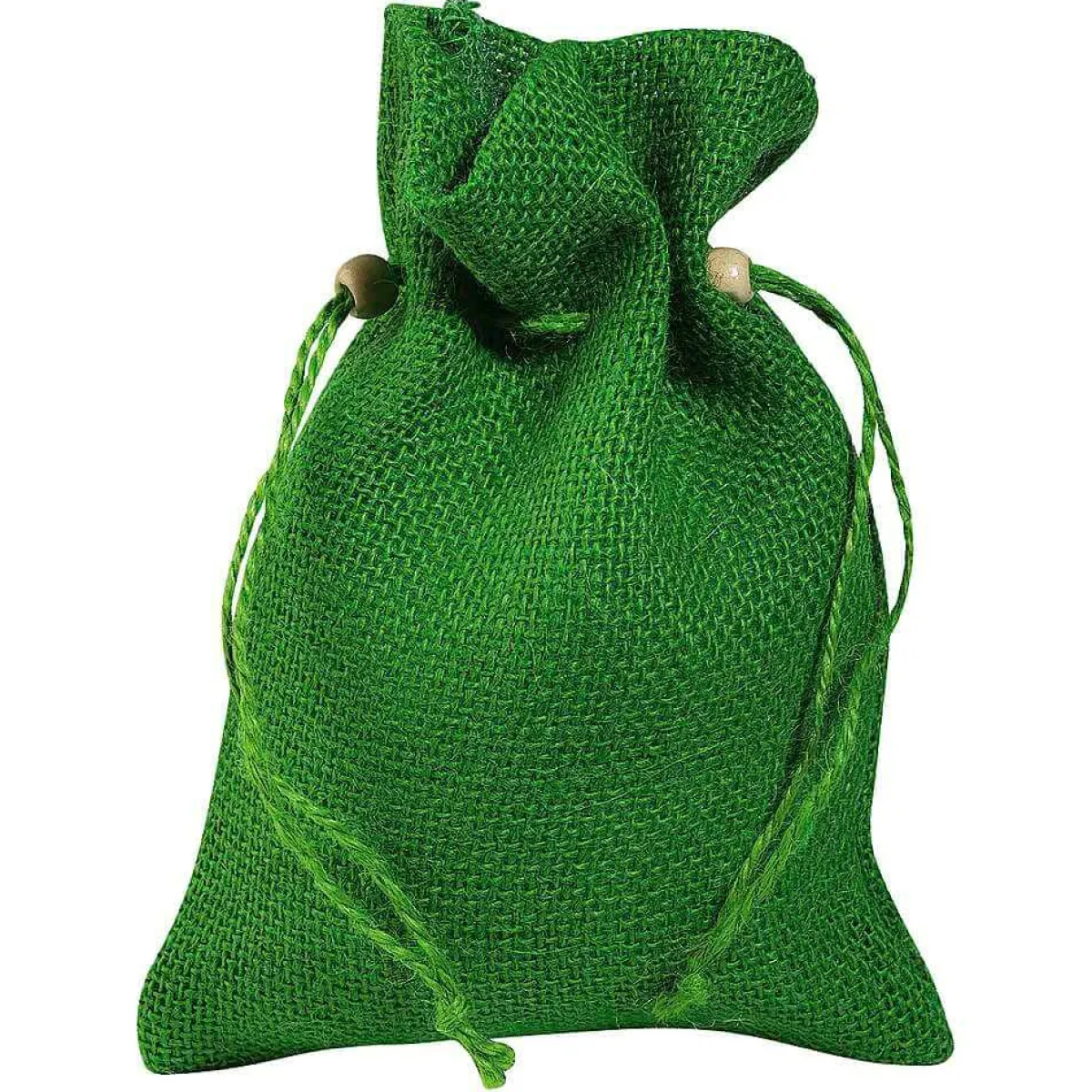 Hot DecoWoerner Jutesäckchen, 18 Cm, 10 Stück grün
