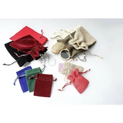 Clearance DecoWoerner Jutesäckchen, 10 Cm, Natur 10 Stück braun