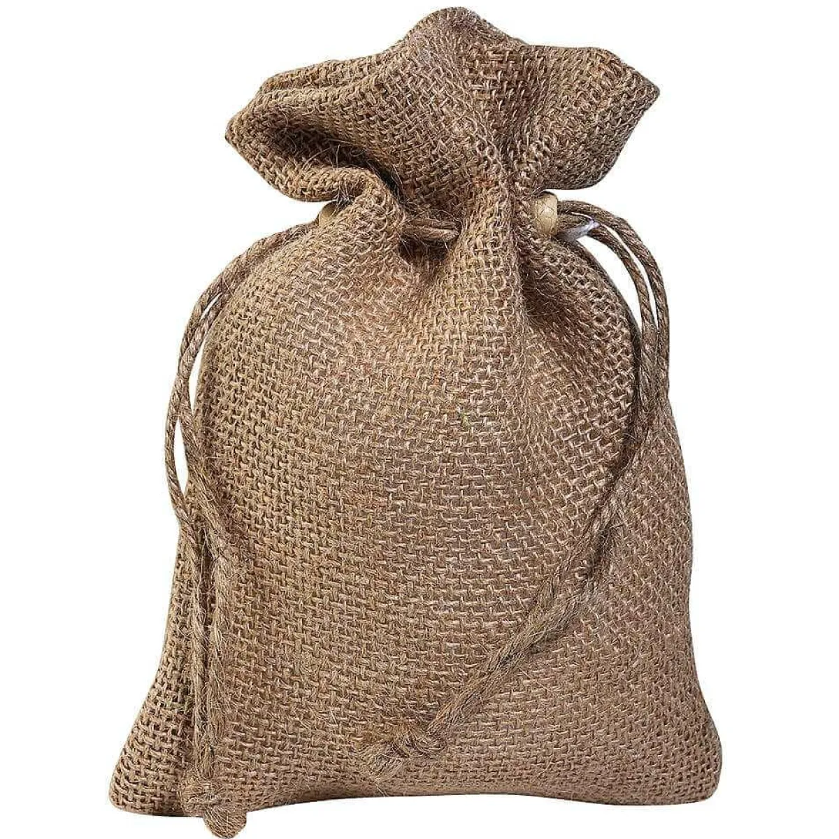 Best DecoWoerner Jutesäckchen, 18 Cm, Natur 10 Stück braun