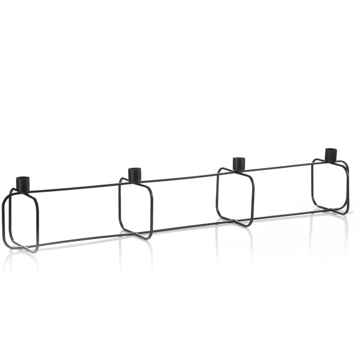 New DecoWoerner Kerzenhalter Für 4 Kerzen 75 Cm schwarz