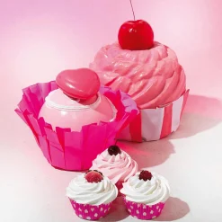 Online DecoWoerner Kirsch Cupcake Lebensmittel-Attrappe 20 Cm rosa