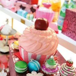 Online DecoWoerner Kirsch Cupcake Lebensmittel-Attrappe 20 Cm rosa