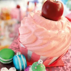 Online DecoWoerner Kirsch Cupcake Lebensmittel-Attrappe 20 Cm rosa