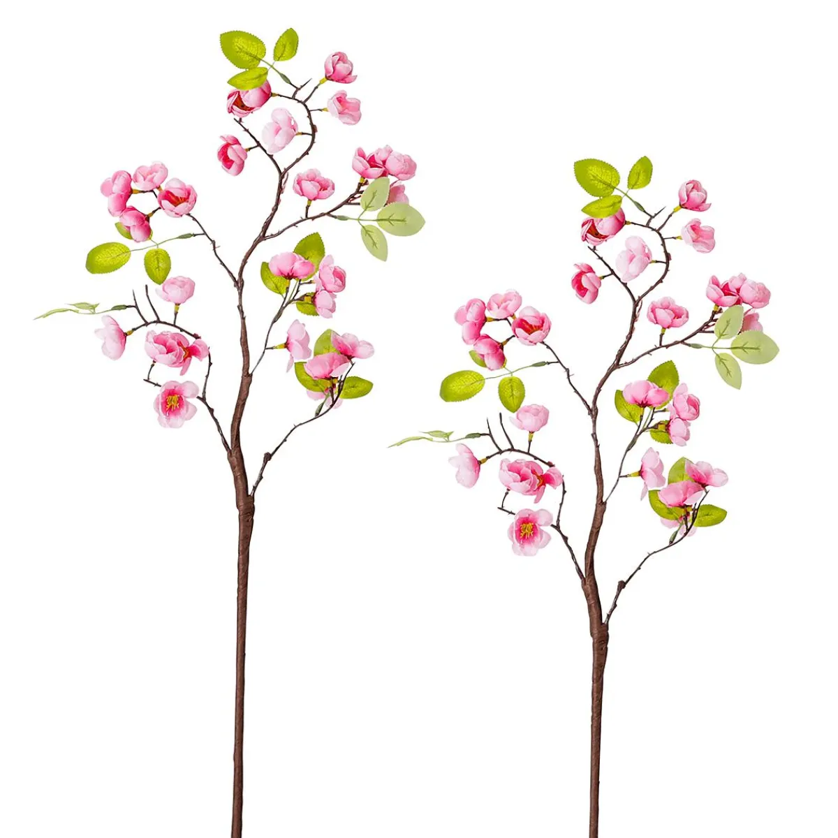 Hot DecoWoerner Kirschblüten-Kunstzweig, Pack à 2 Stück rosa