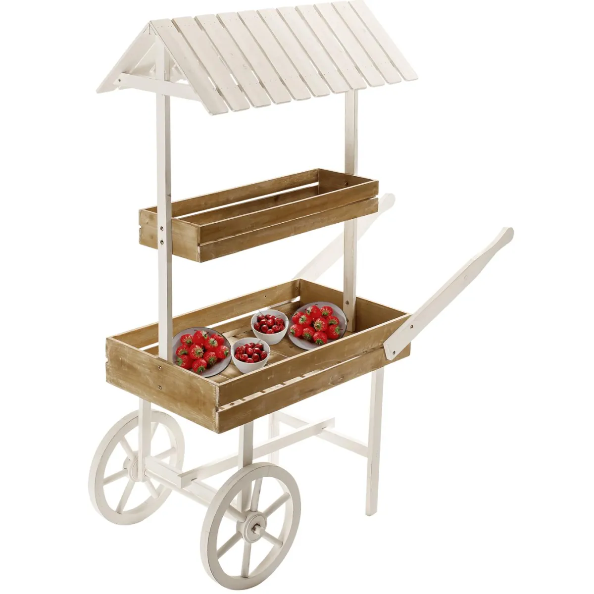 Discount DecoWoerner Kirschen Lebensmittel-Attrappen, Pack à 24 Stück rot
