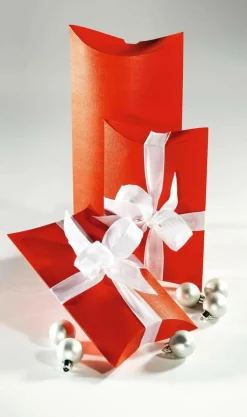 Clearance DecoWoerner Kissenschachtel 17 Cm Lang, , 10 Stück rot