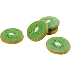 Best DecoWoerner Kiwi Scheiben Lebensmittel-Attrappe, 5 Stück grün