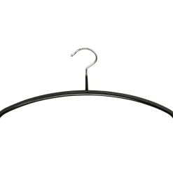 DecoWoerner Kleiderbügel Anti-Rutsch 40 Cm, , 1 Karton A´100 Stück schwarz