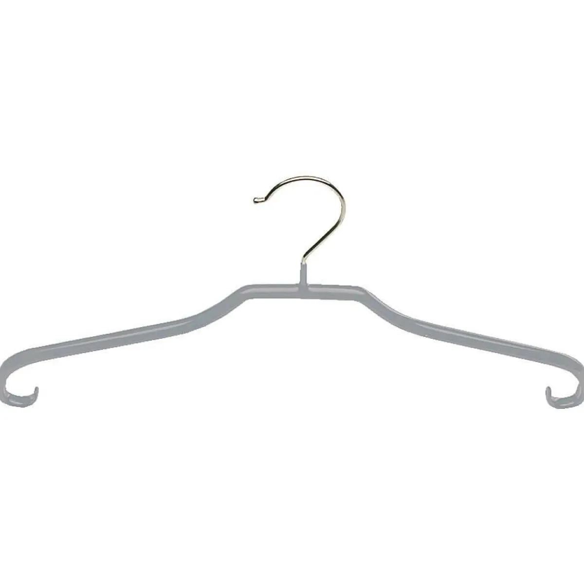 Sale DecoWoerner Kleiderbügel Anti-Rutsch Topform/Rockhaken, silber