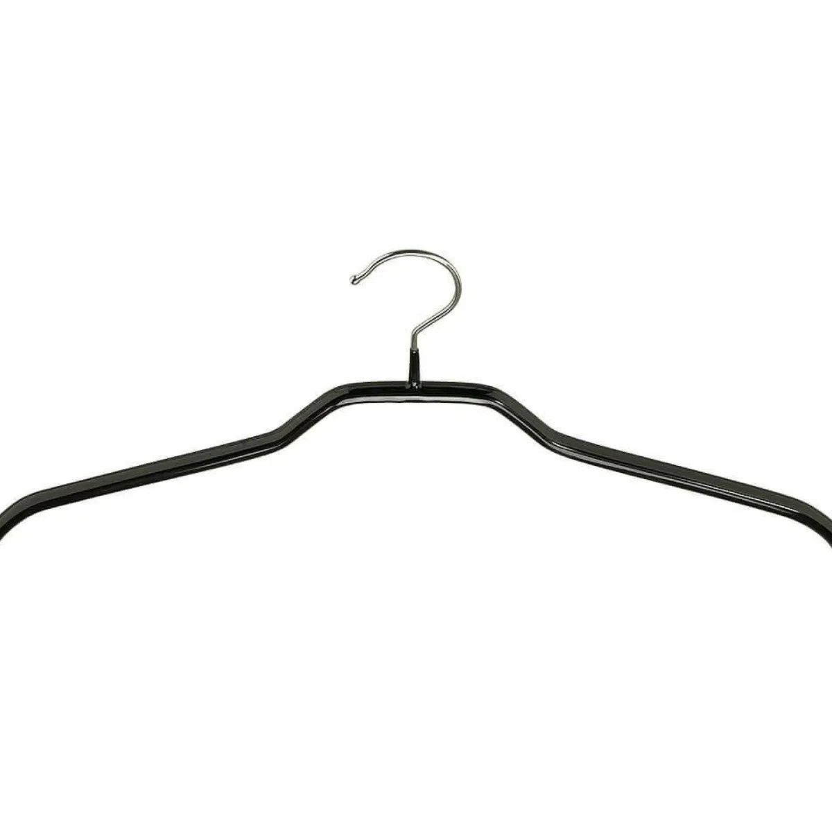 New DecoWoerner Kleiderbügel Anti-Rutsch Topform 40 Cm, , 1 Karton à 100 Stück schwarz