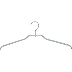 Hot DecoWoerner Kleiderbügel Anti-Rutsch Topform 40 Cm, , 1 Pack à 10 Stück silber