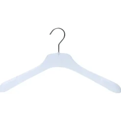 Clearance DecoWoerner Kleiderbügel Gefrostet 42 Cm, 1 Karton à 50 Stück weiß