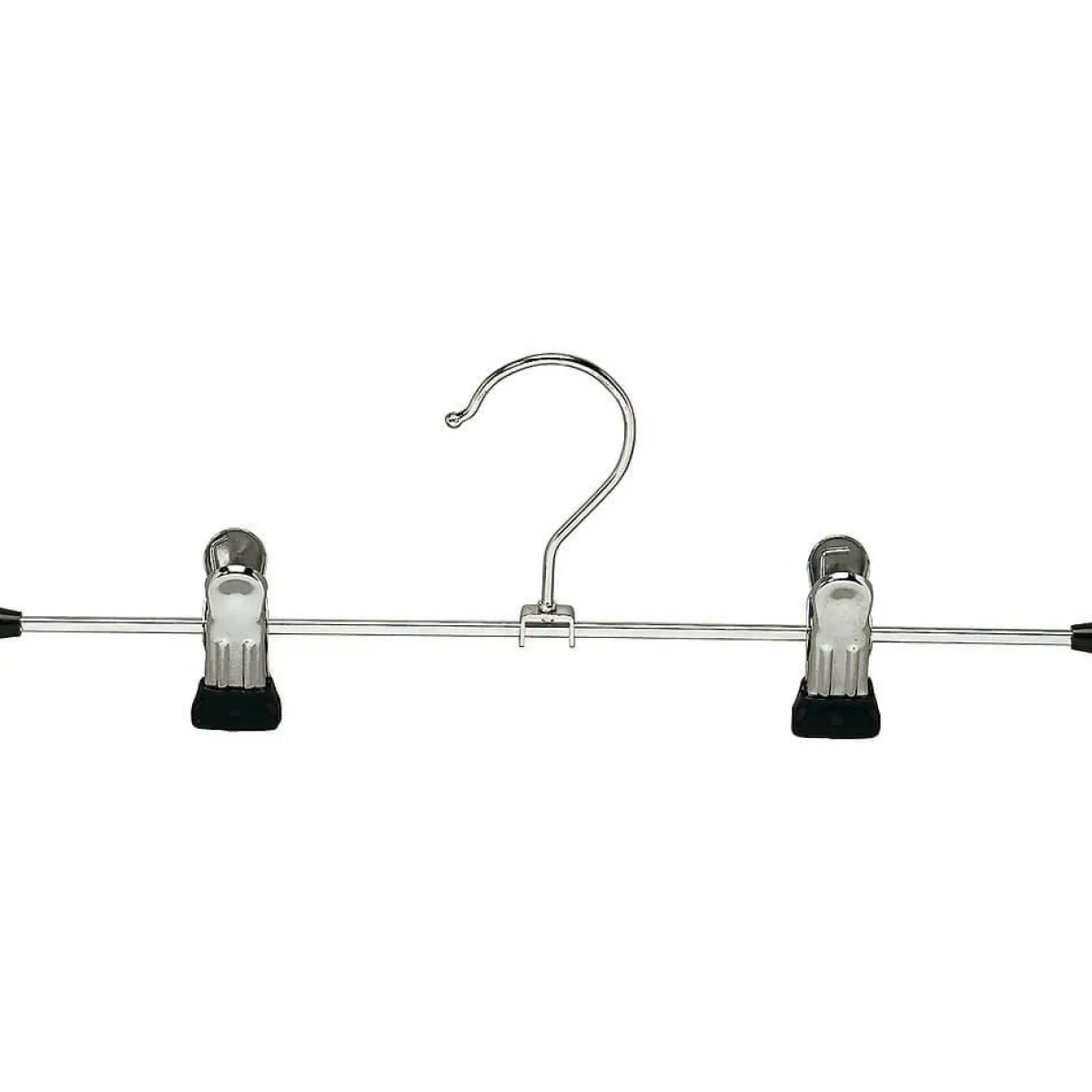 New DecoWoerner Kleiderbügel Mit Klammern 30 Cm, 1 Karton à 100 Klammern silber