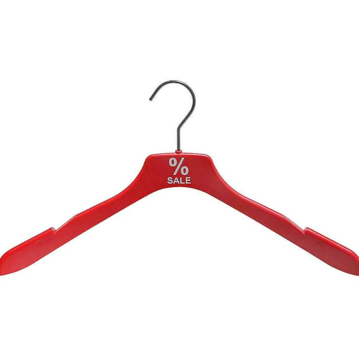 Clearance DecoWoerner Kleiderbügel Soft Touch "SALE" 44 Cm rot