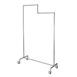 Best DecoWoerner Kleiderständer FACTORY Mit Abstufung 150 Cm silber