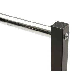 Best DecoWoerner Kleiderständer Mit Rollen VOGUE, 170 Cm Grau