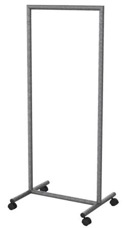 Clearance DecoWoerner Kleiderständer Mit Rollen 60 X 153 Cm Grau