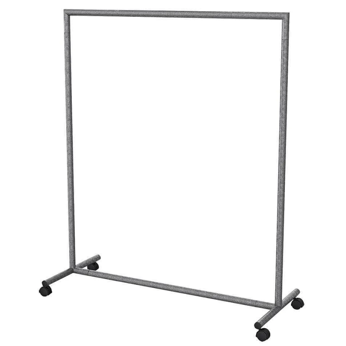 New DecoWoerner Kleiderständer Mit Rollen 120 X 153 Cm Grau