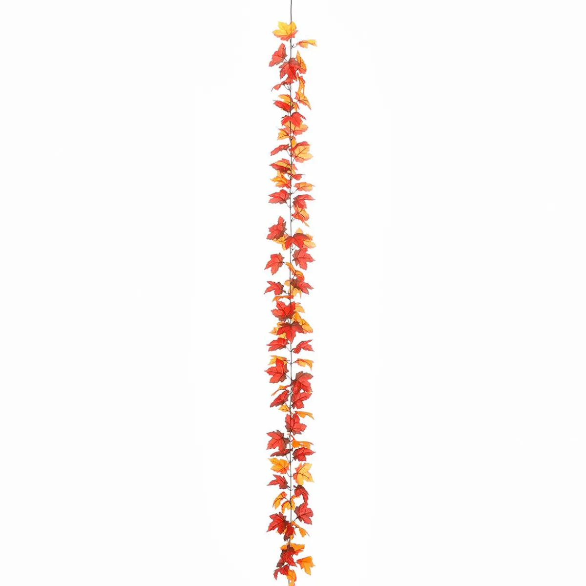 Online DecoWoerner Künstliche Ahorn-Blättergirlande - Braun 180 Cm orange