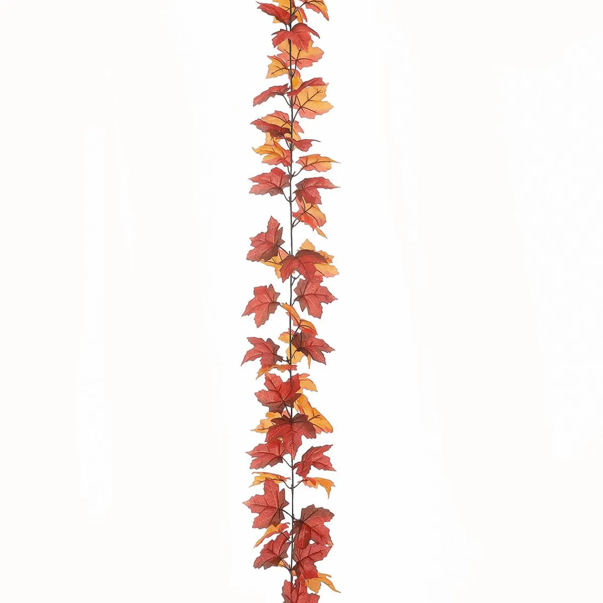 Online DecoWoerner Künstliche Ahorn-Blättergirlande - Braun 180 Cm orange