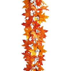 Sale DecoWoerner Künstliche Ahorn-Blätterranke 180 Cm orange