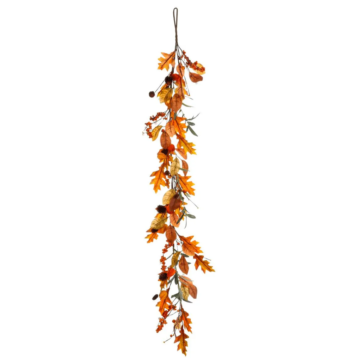 Discount DecoWoerner Künstliche Beeren-Herbst-Ranke 15 X 145 Cm orange