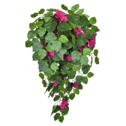 Clearance DecoWoerner Künstliche Bougainvilleahänger Schwer Entflammbar B1 rosa