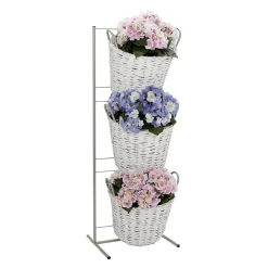 Discount DecoWoerner Künstliche Deko Hortensien Im Korb , 44 Cm rosa