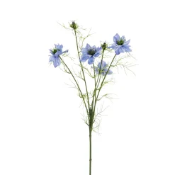 Hot DecoWoerner Künstliche Deko Nigella Schwarzkümmel Blume 66 Cm blau