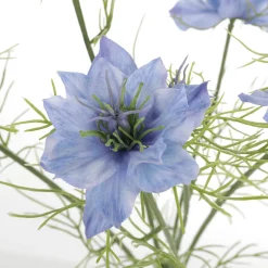 Hot DecoWoerner Künstliche Deko Nigella Schwarzkümmel Blume 66 Cm blau