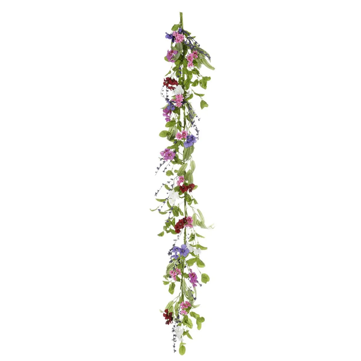Discount DecoWoerner Künstliche Feldblumen-Girlande Blumen-Ranke Rosa Lila 158 Cm mehrfarbig
