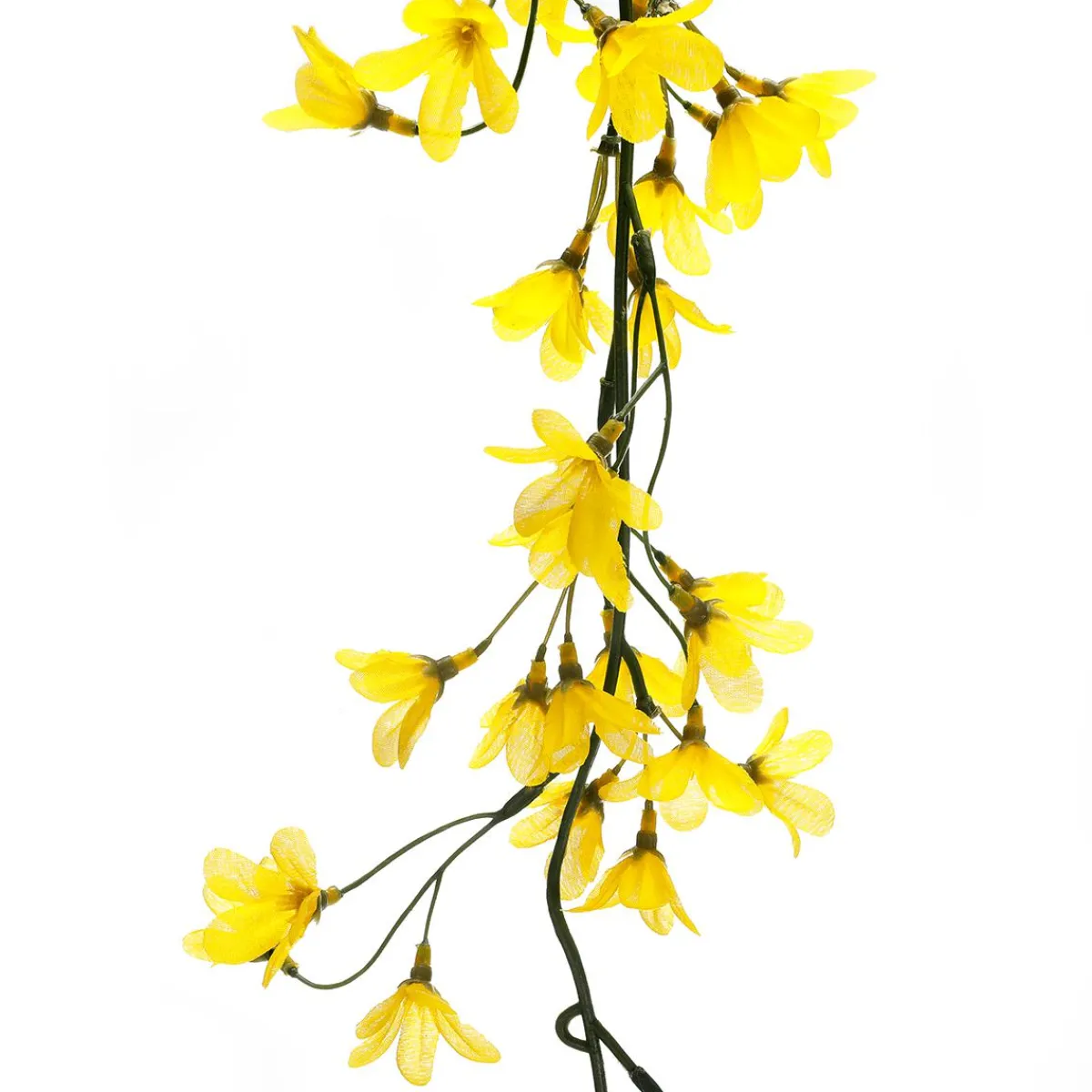 DecoWoerner Künstliche Forsythien Girlande 180 Cm gelb