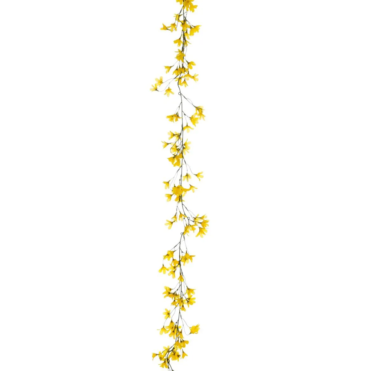 DecoWoerner Künstliche Forsythien Girlande 180 Cm gelb