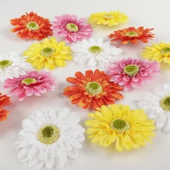 Best DecoWoerner Künstliche Gerbera Streublütenmix 36 Stück mehrfarbig
