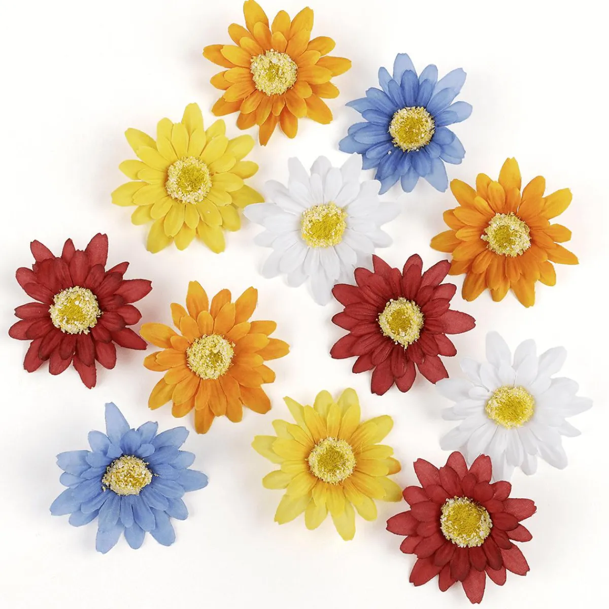 Online DecoWoerner Künstliche Gerbera Streublütenmix 60 Stück mehrfarbig