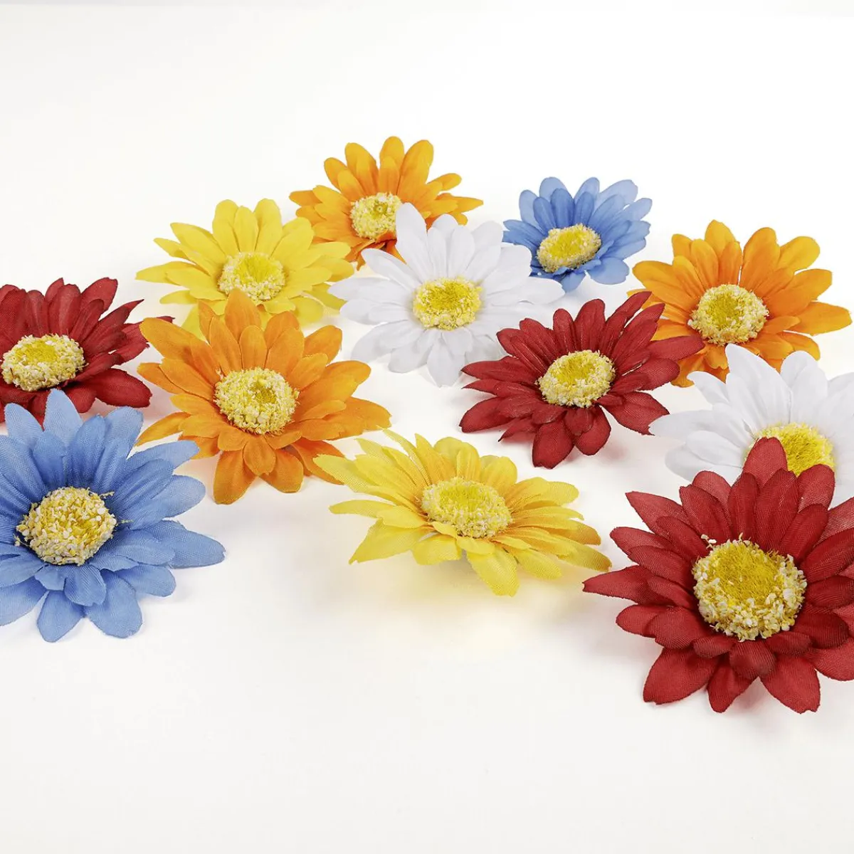Online DecoWoerner Künstliche Gerbera Streublütenmix 60 Stück mehrfarbig