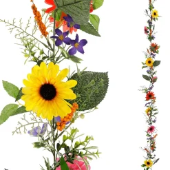Outlet DecoWoerner Künstliche Gerbera-Ranke, 180 Cm mehrfarbig