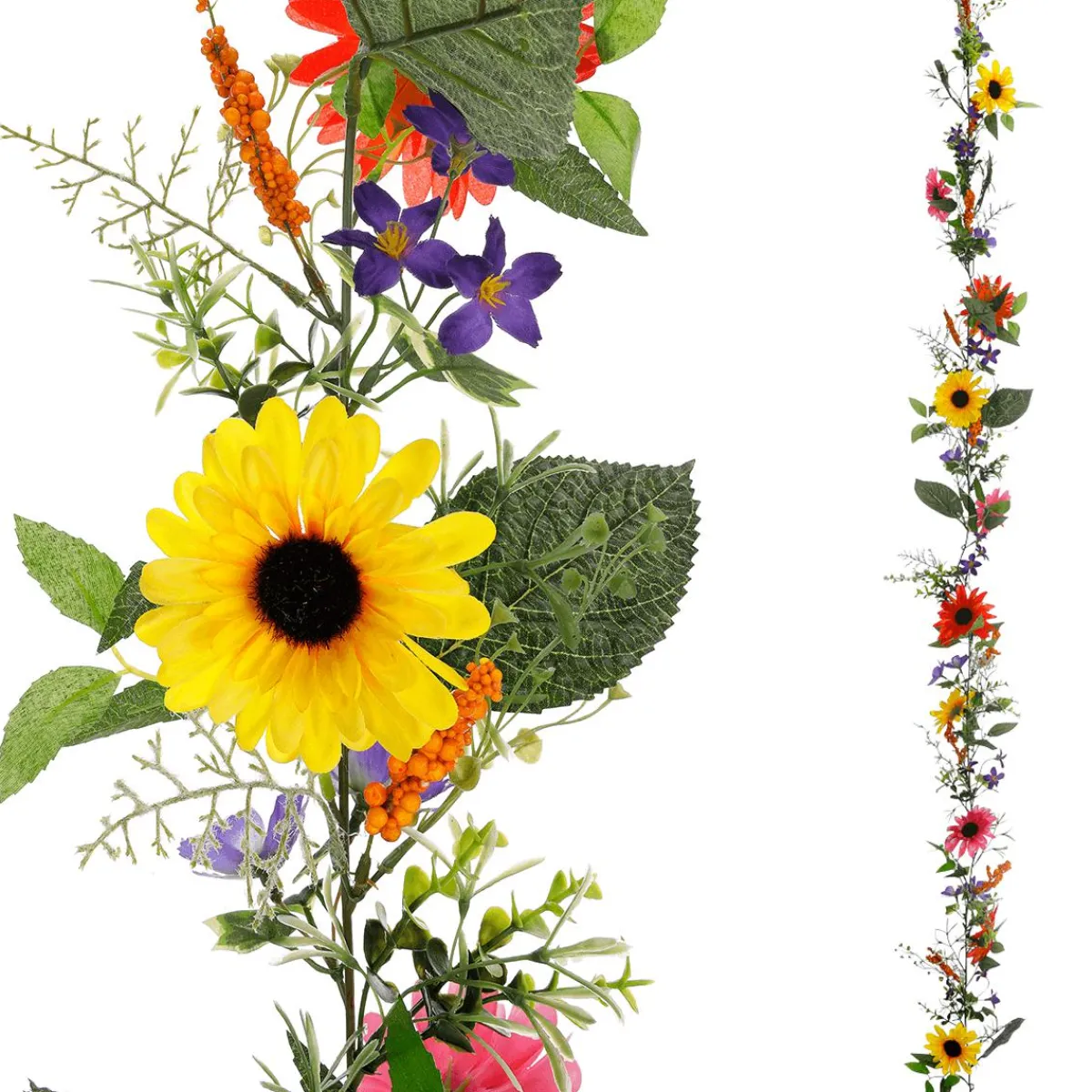 Outlet DecoWoerner Künstliche Gerbera-Ranke, 180 Cm mehrfarbig